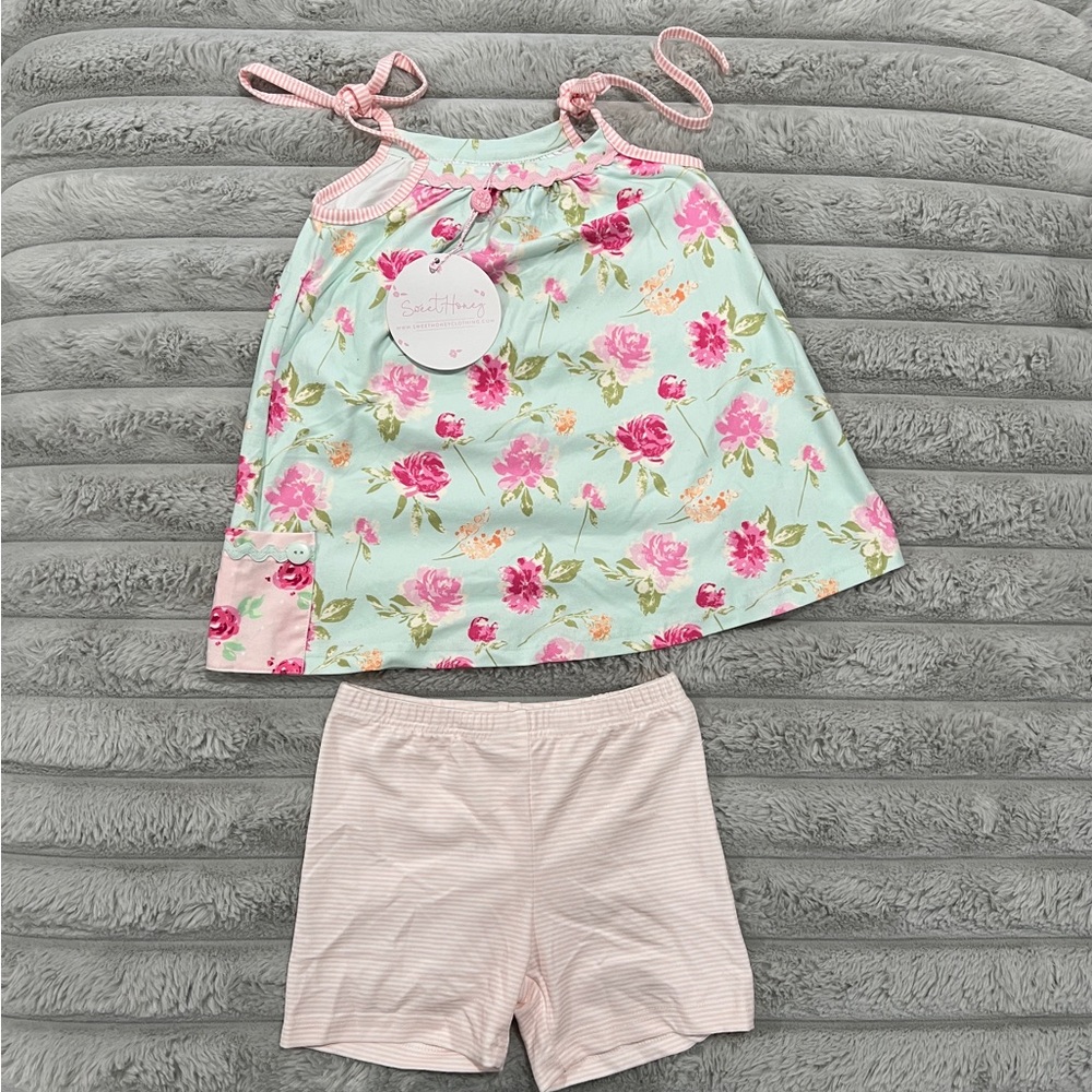 Floral Baby Tank with Shorts